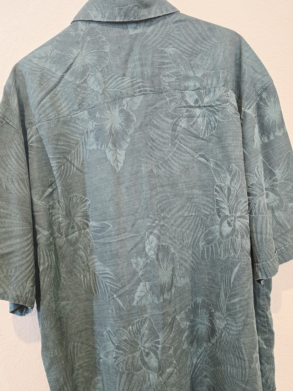 Jamaica Jaxx Teal Woven Shirt with Black Label - Picture 3 of 6